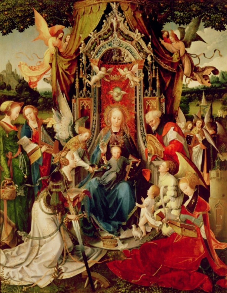 Detail of Madonna and Child and Saints, 16th century by Jan de Beer
