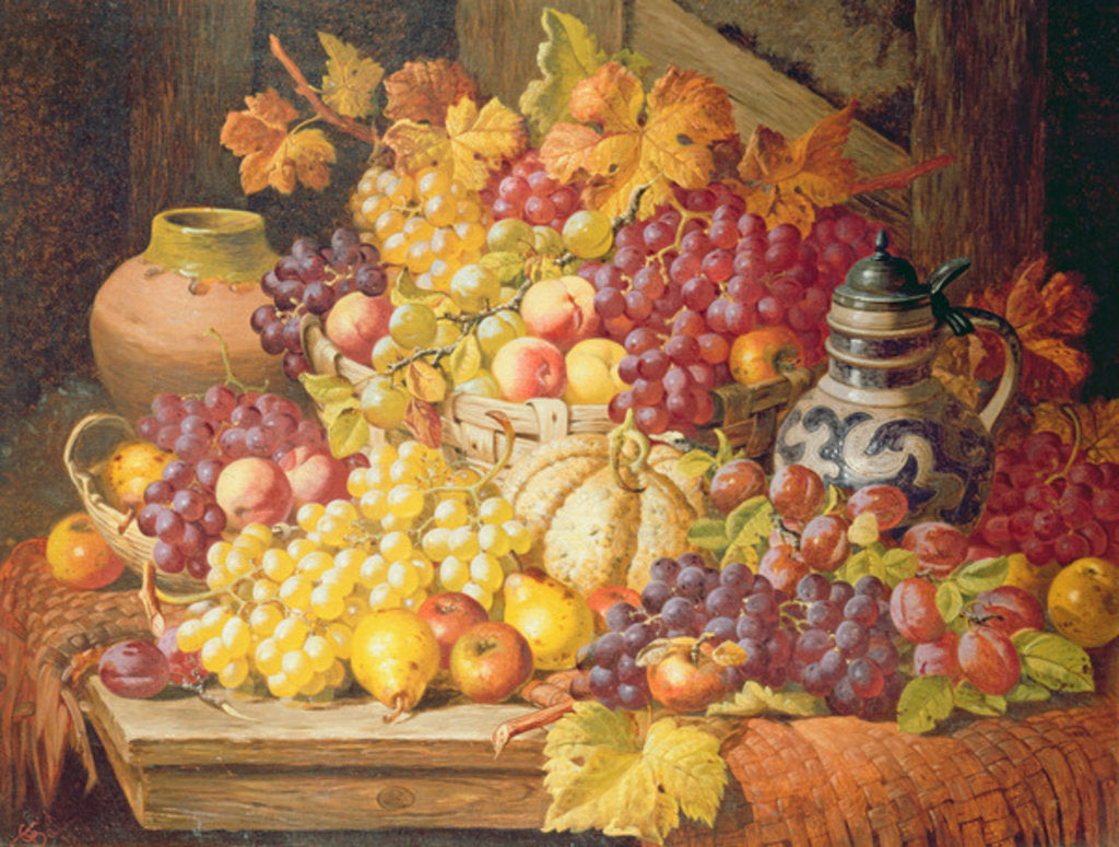 Detail of Still Life with fruit by Charles Thomas Bale