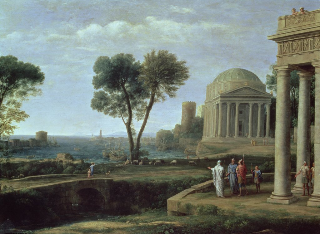 Detail of Landscape with Aeneas at Delos, 1672 by Claude Lorrain