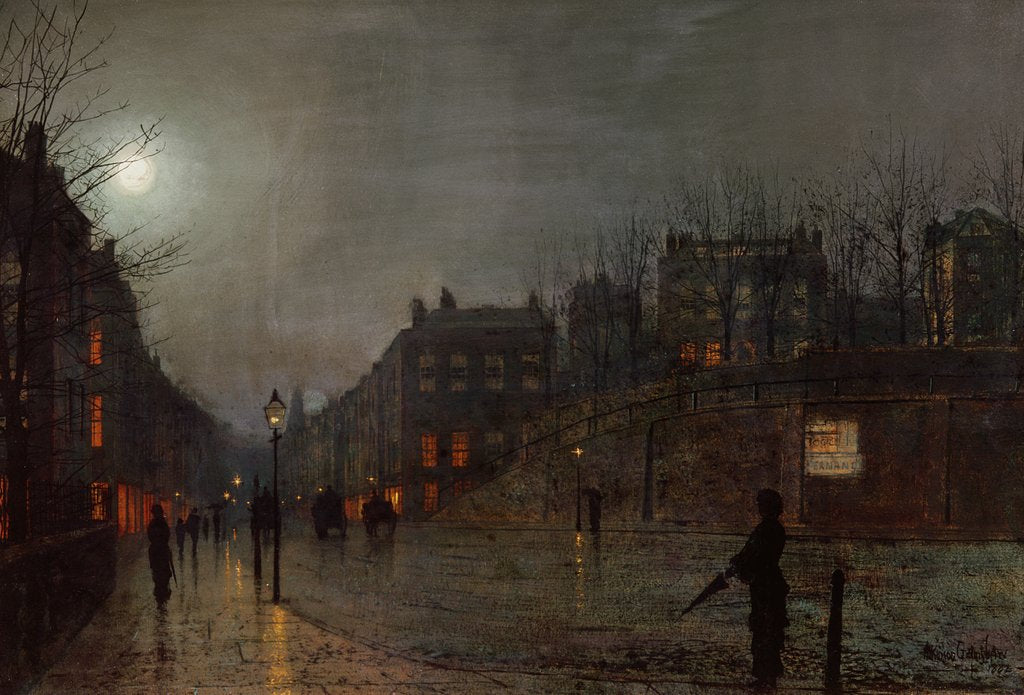 Detail of Going Home at Dusk, 1882 by John Atkinson Grimshaw