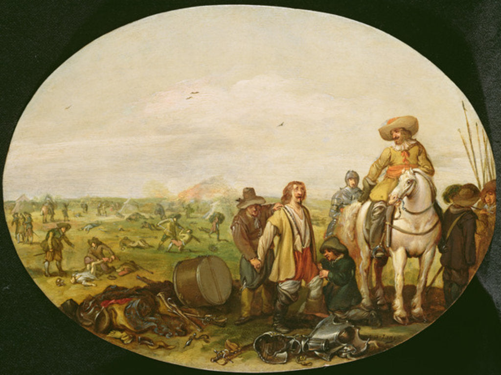 Detail of The Aftermath of Battle by Jan the Younger Martsen