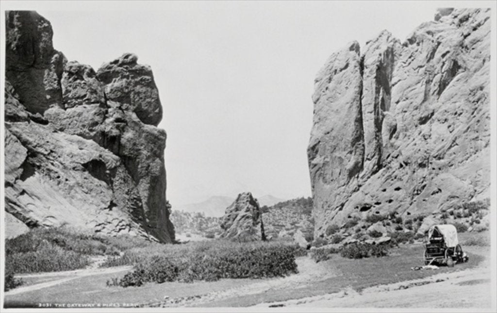 Detail of The Gateway and Pike's Peak by American Photographer