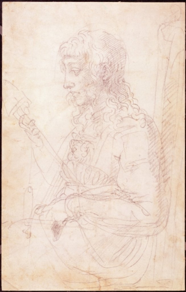 W.40 Sketch of a female figure by Michelangelo Buonarroti