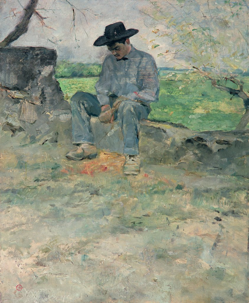 Detail of Young Routy at Celeyran, 1882 by Henri de Toulouse-Lautrec