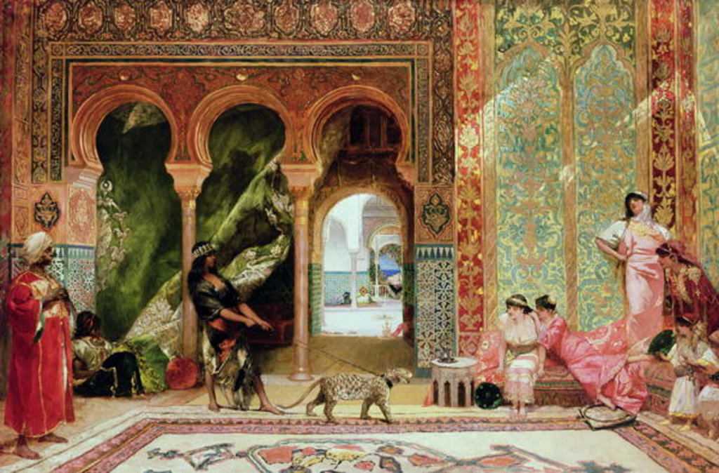 Detail of A Royal Palace in Morocco, 19th century by Benjamin Constant