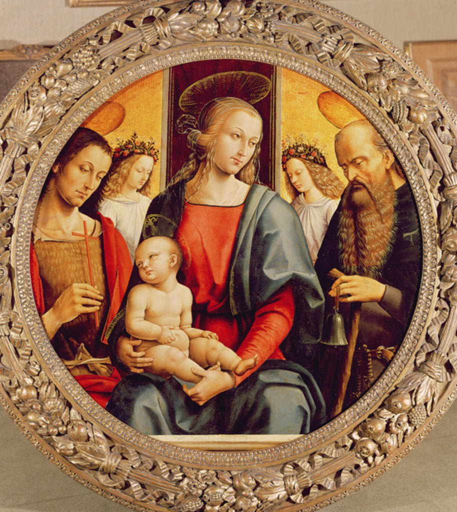 Detail of Virgin and Child by Pietro Perugino