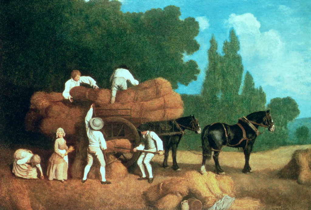 Detail of The Harvest Wagon by George Stubbs