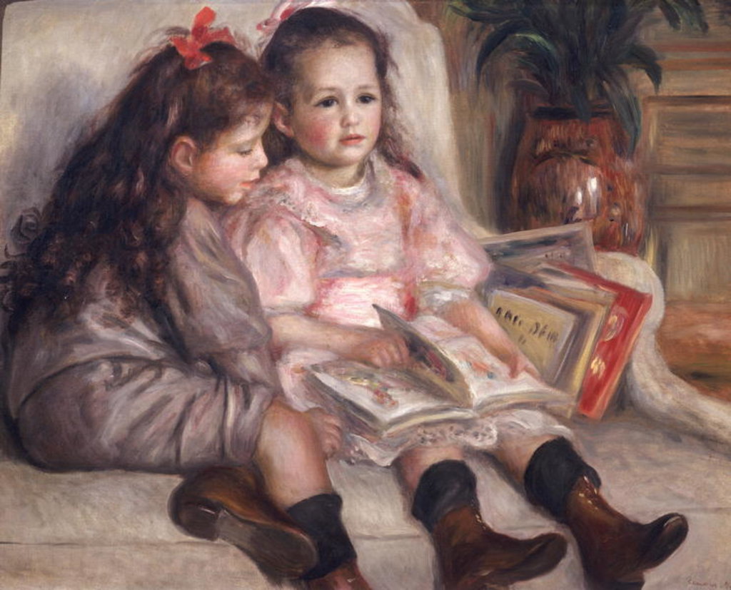 Detail of Portraits of children, or The Children of Martial Caillebotte, 1895 by Pierre Auguste Renoir
