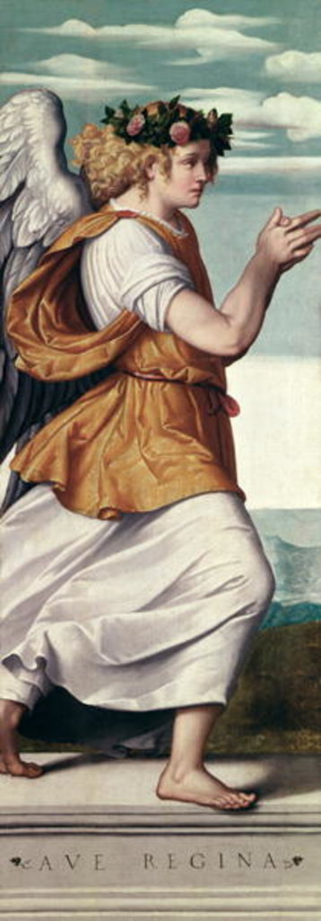 Detail of An Angel by Giovanni Battista (attr. to) Moroni