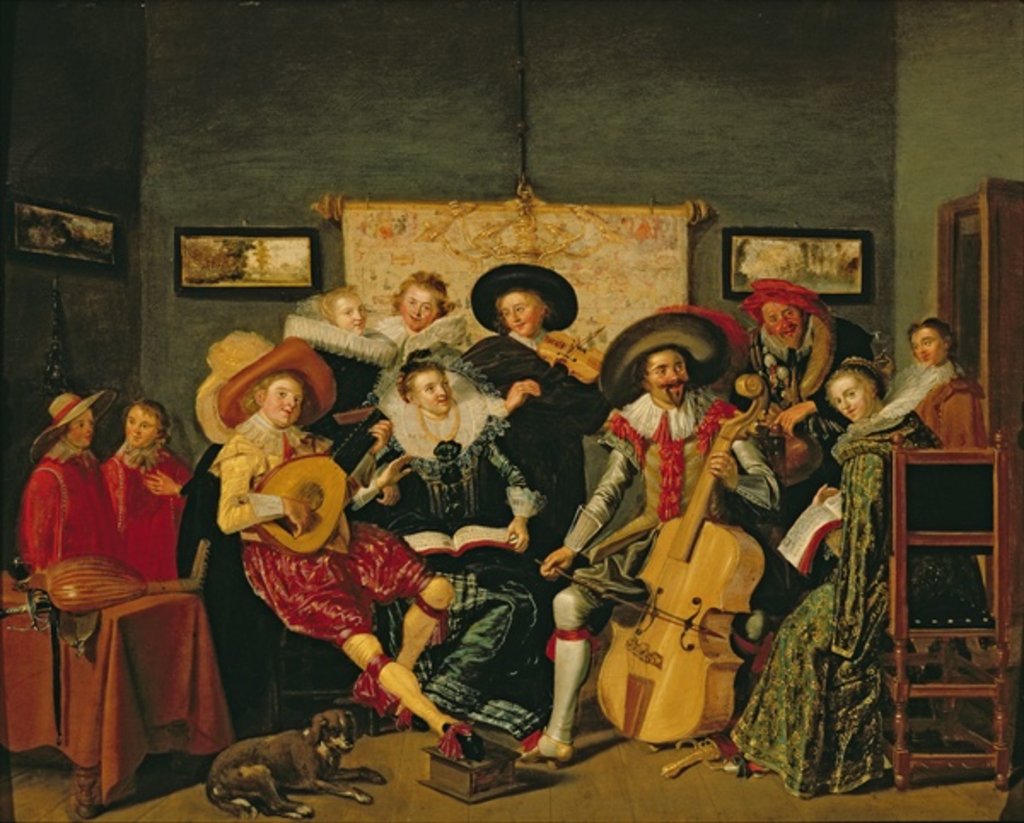 Detail of A Musical Party, c.1625 by Dirck Hals
