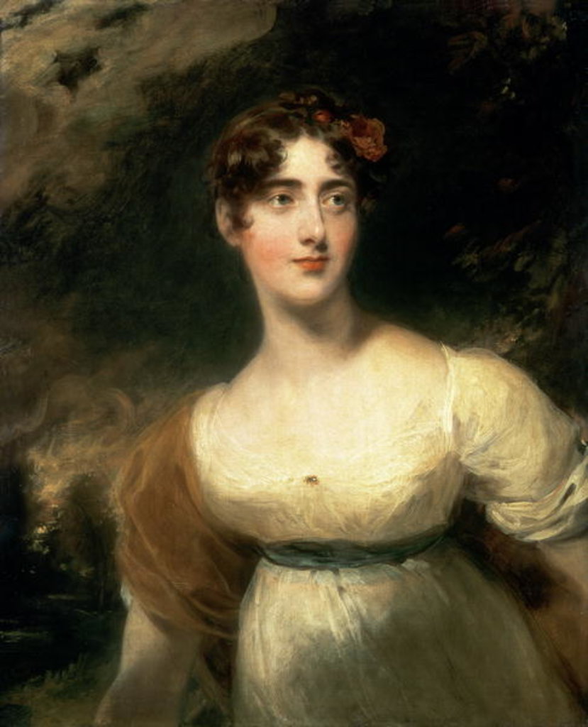 Detail of Portrait of Lady Emily Harriet Wellesley-Pole, later Lady Raglan by Thomas Lawrence