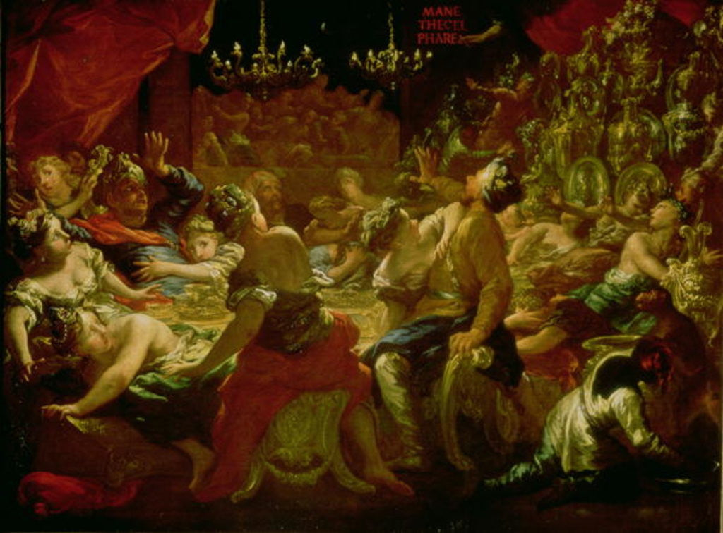 Detail of Belshazzar's Feast by Pietro Danini