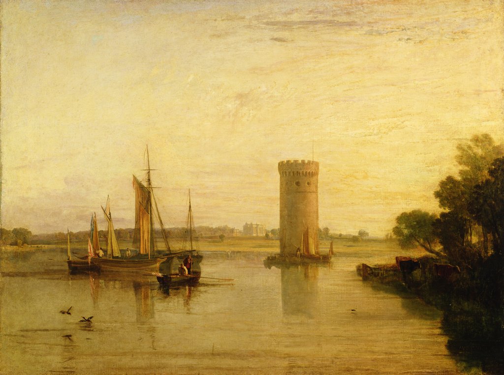 Detail of Tabley, the Seat of Sir J.F. Leicester, Bart.: Calm Morning, c.1809 by Joseph Mallord William Turner