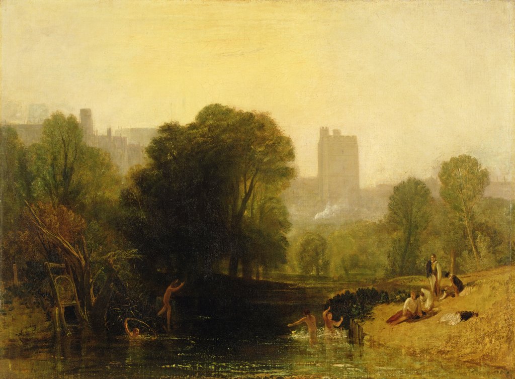 Detail of Near the Thames Lock, Windsor, c.1809 by Joseph Mallord William Turner