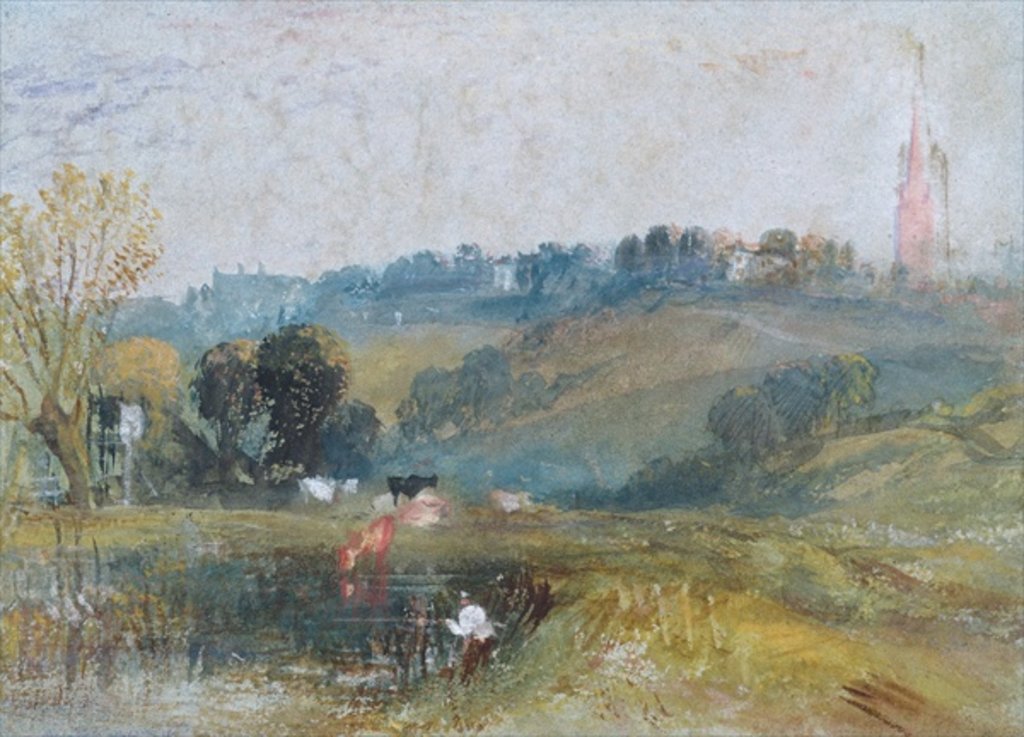 Detail of Landscape near Petworth, c.1828 by Joseph Mallord William Turner