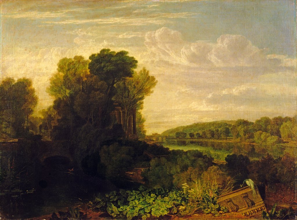 Detail of The Thames at Weybridge, c.1807-10 by Joseph Mallord William Turner