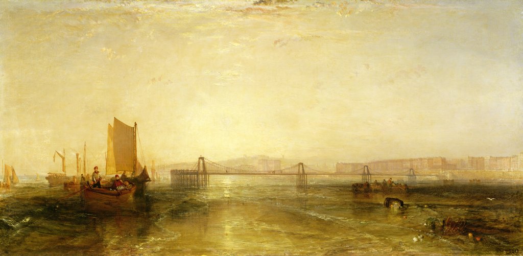 Detail of Brighton from the Sea by Joseph Mallord William Turner