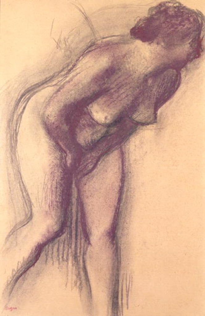 Detail of Female Standing Nude by Edgar Degas