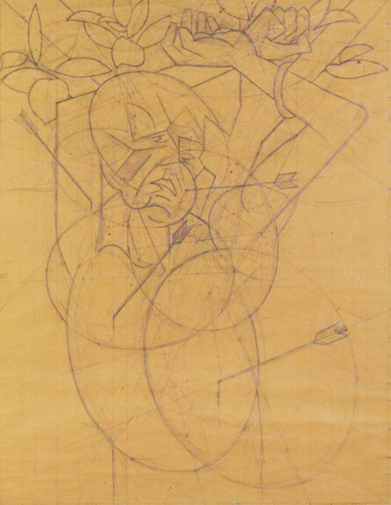 Detail of Kubista: Cupid striking by Anonymous Anonymous