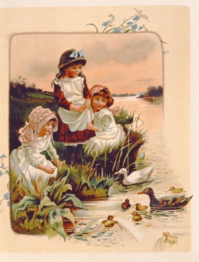 Detail of Feeding Ducks by Edith S. Berkeley