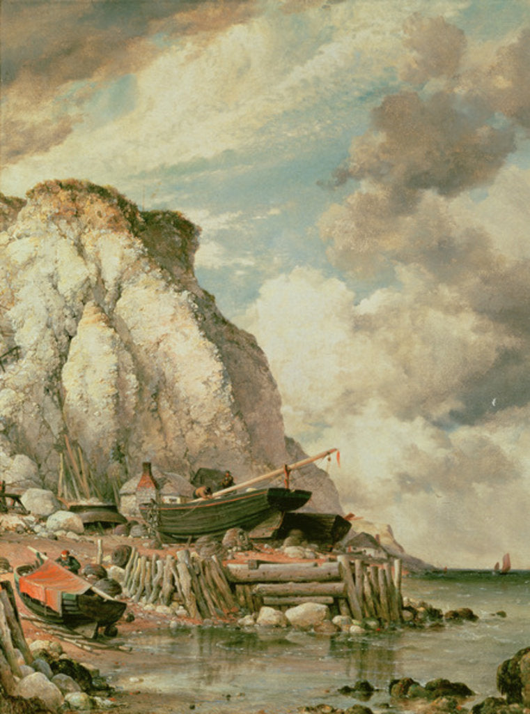 Detail of A Bit of Bonchurch in the Olden Times by Edward William Cooke