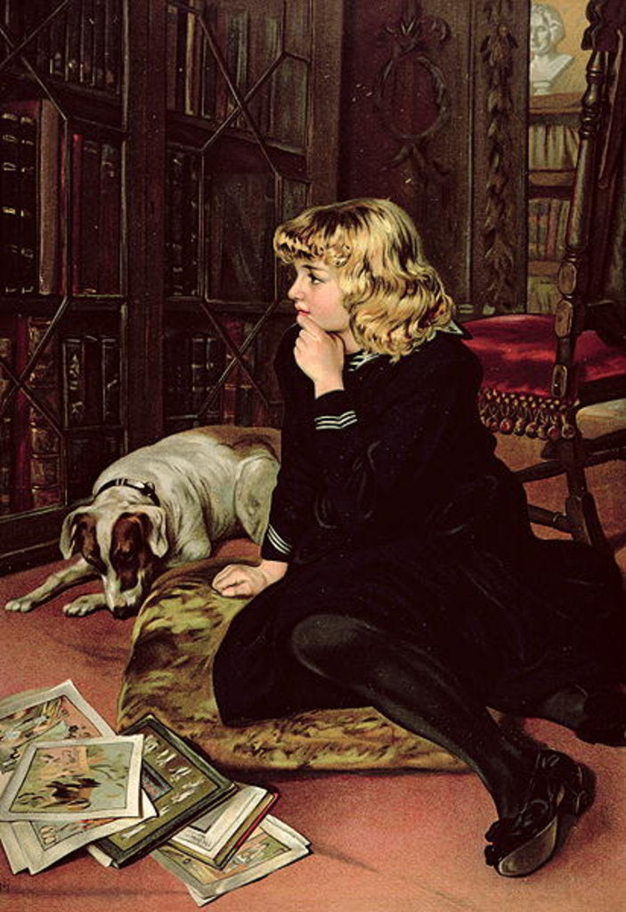 Detail of What Shall I Read? by Florence Marlowe