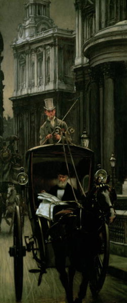 Detail of Going to Business (Going to the City) by James Jacques Joseph Tissot