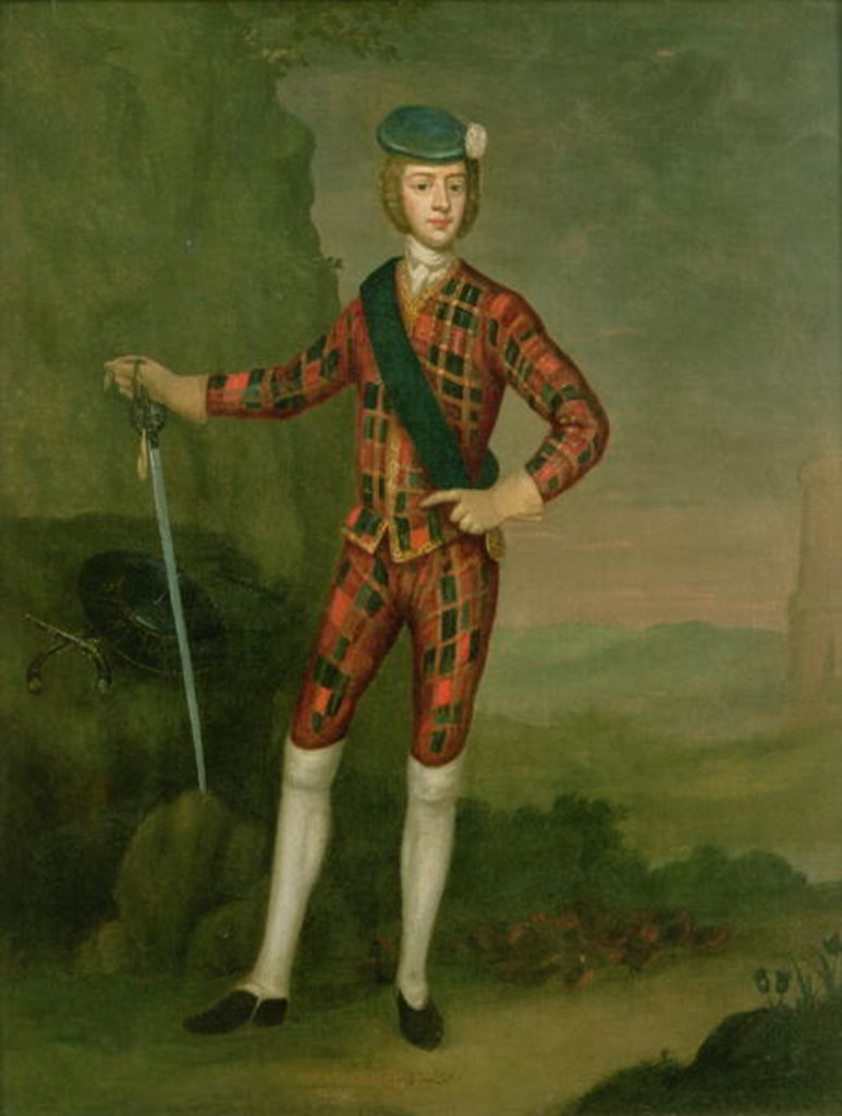 Detail of Prince Charles Edward Stuart by Anonymous Anonymous