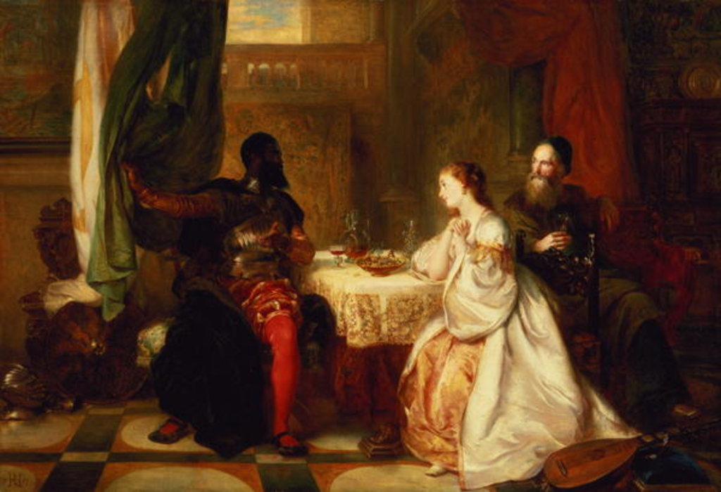 Detail of Othello Relating His Adventures to Desdemona, 1869 by Robert Alexander Hillingford