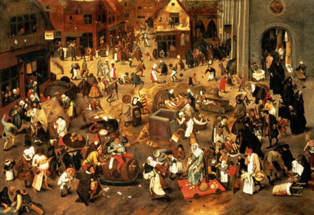 Detail of The Battle between Carnival and Lent by Pieter the Younger Brueghel