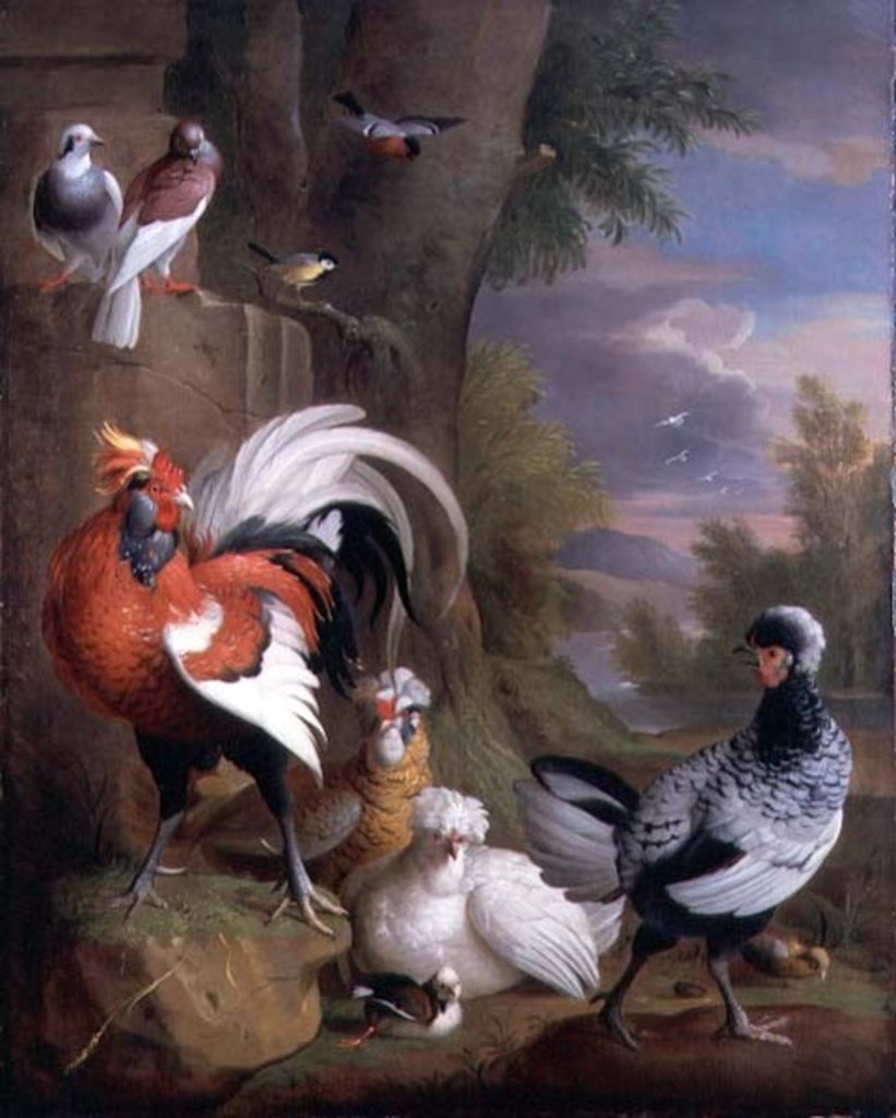 Detail of Exotic Birds in a Landscape by Jakob Bogdani