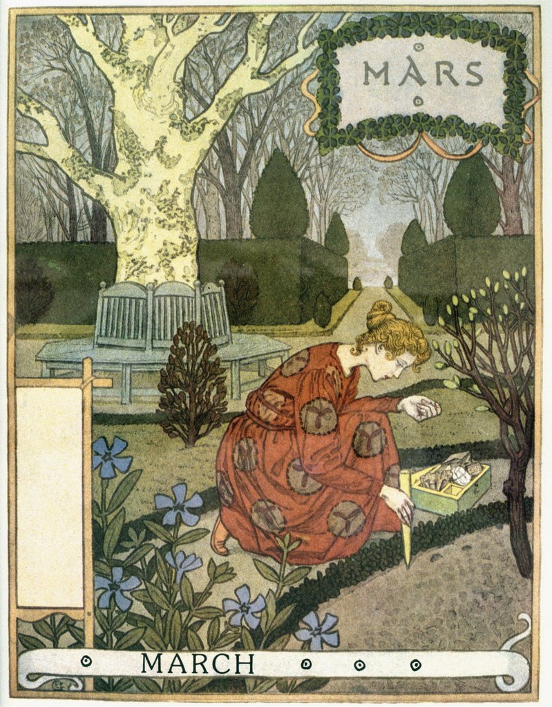 Detail of March by Eugene Grasset