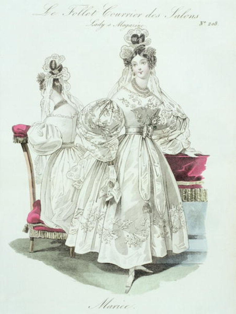 Detail of Wedding dress by French School