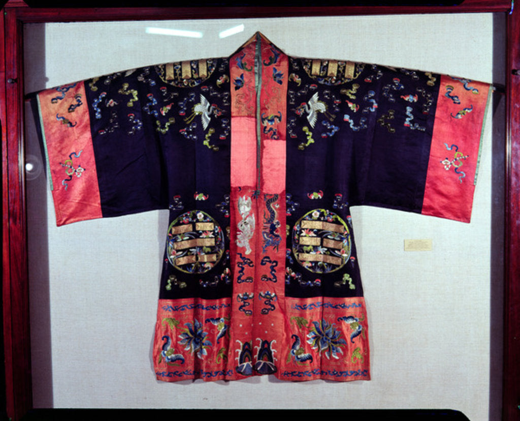 Detail of Taoist Robe With Tai Chi Yin and Yang Symbol and the Eight Trigams, Chinese, Ch'ing Dynasty, 18th century by Anonymous