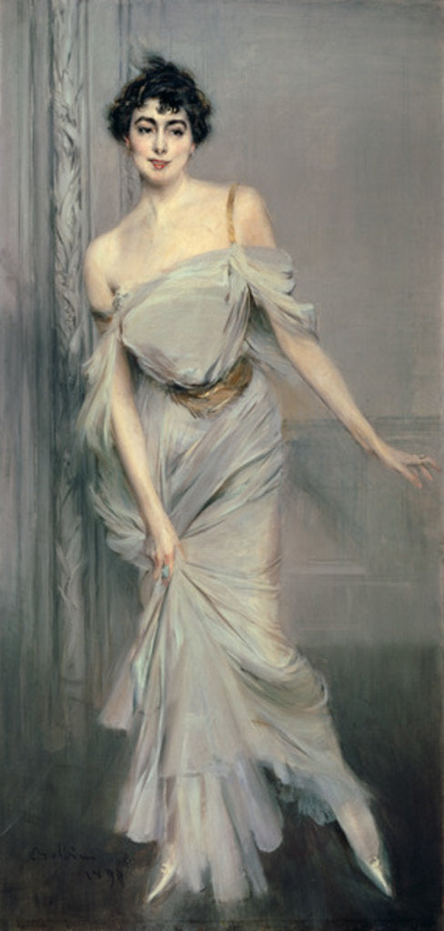 Detail of Madame Charles Max, 1896 by Giovanni Boldini