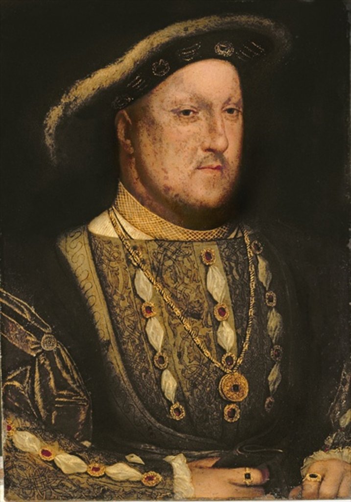Detail of Portrait of Henry VIII c.1536 by Hans Holbein the Younger