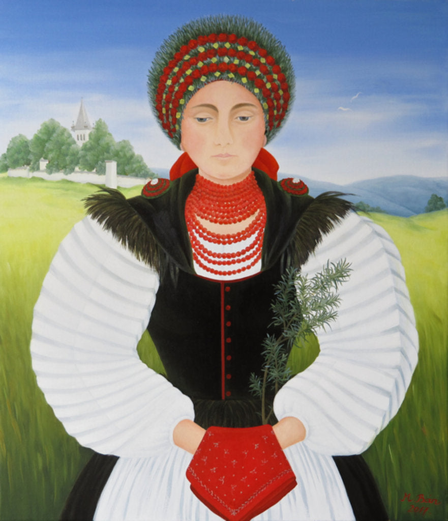 Detail of Transylvanian Bride, 2017 by Magdolna Ban