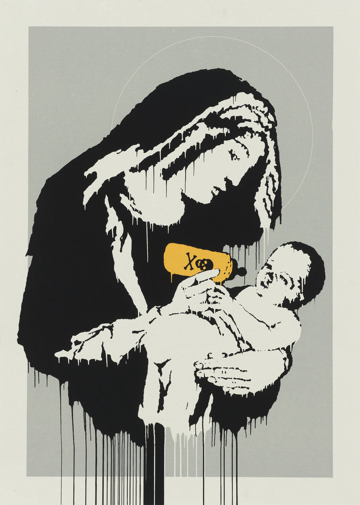 Detail of Virgin Mary by Banksy