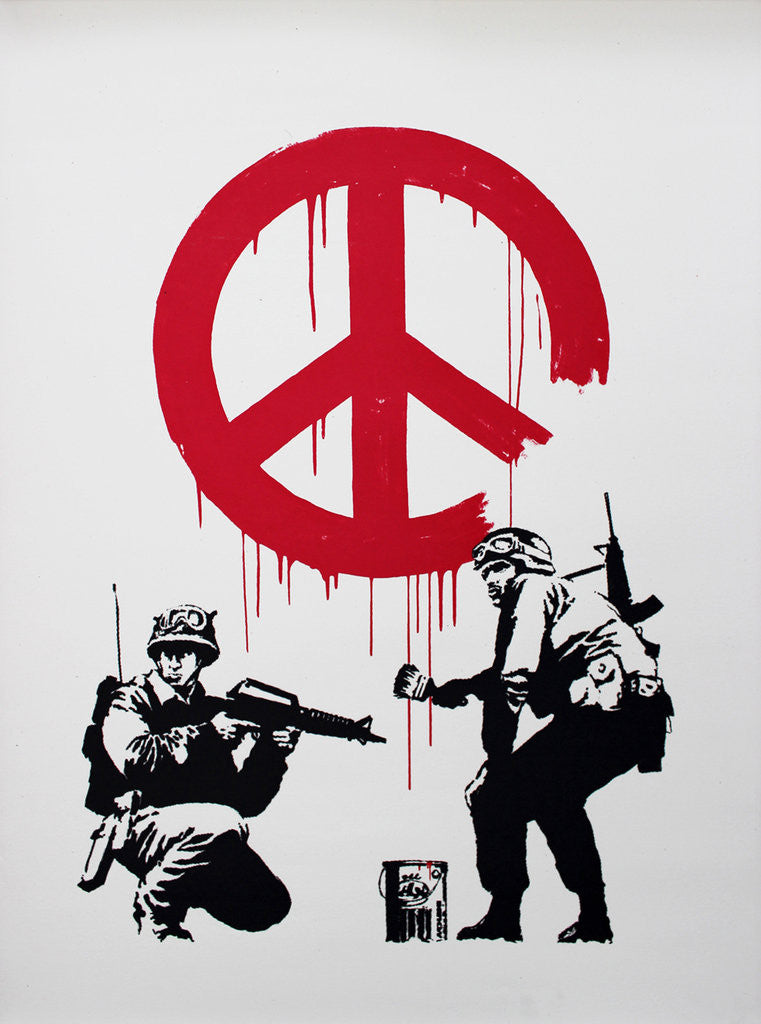 Detail of CND by Banksy