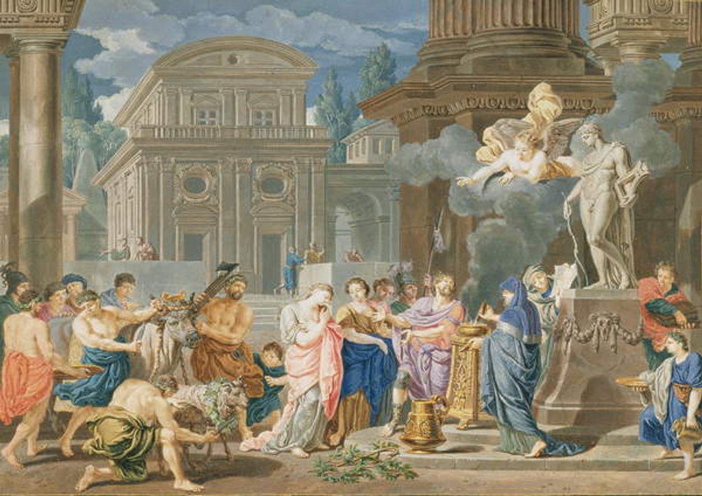 Detail of Sacrifice of Apollo, 1702 by Richard van Orley