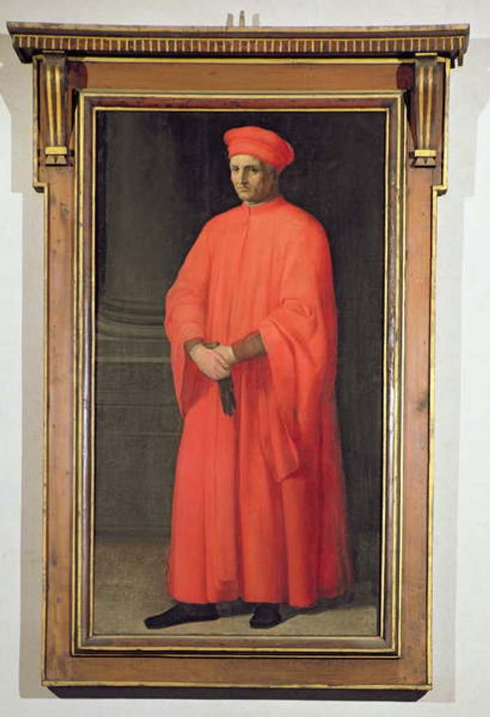 Detail of Portrait of Francesco Datini by Alessandro Allori