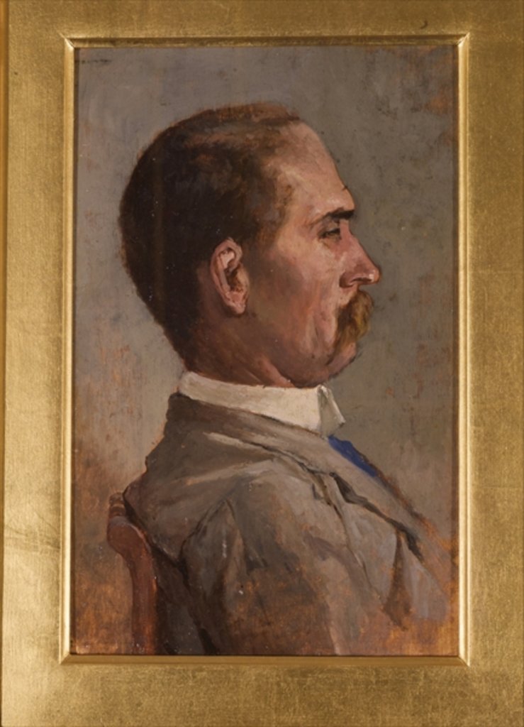 Detail of Portrait of Mr Mazzoli by Giovanni Fattori