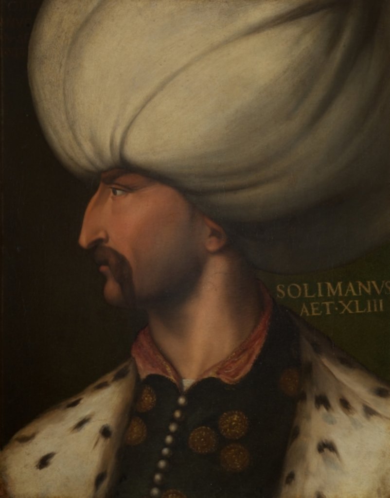 Detail of Portrait of Suleiman the Magnificent by Cristofano dell' Altissimo
