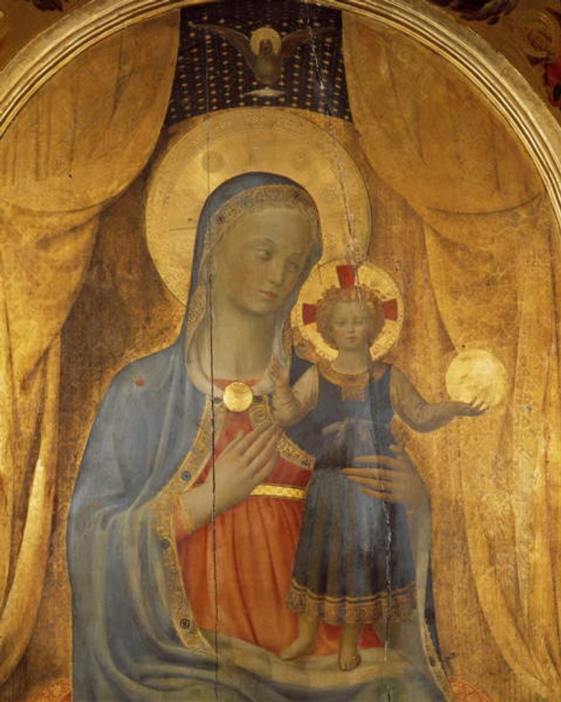 Detail of The virgin and Child or the altarpiece of Liniers by Fra Angelico