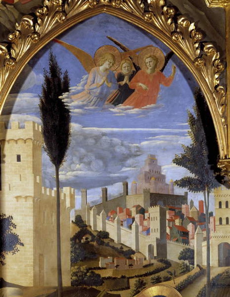 Detail of The deposition of the cross or Pala di Santa Trinita by Fra Angelico