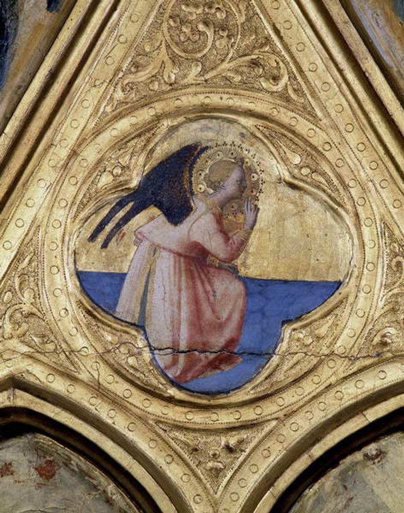 Detail of Pala di San Pietro representing a Virgin with child and Saints by Fra Angelico