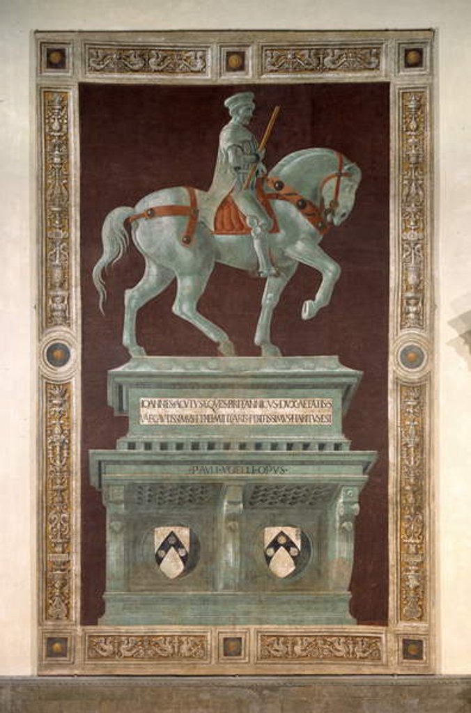Detail of Fresco representing John Hawkwood by Paolo Uccello