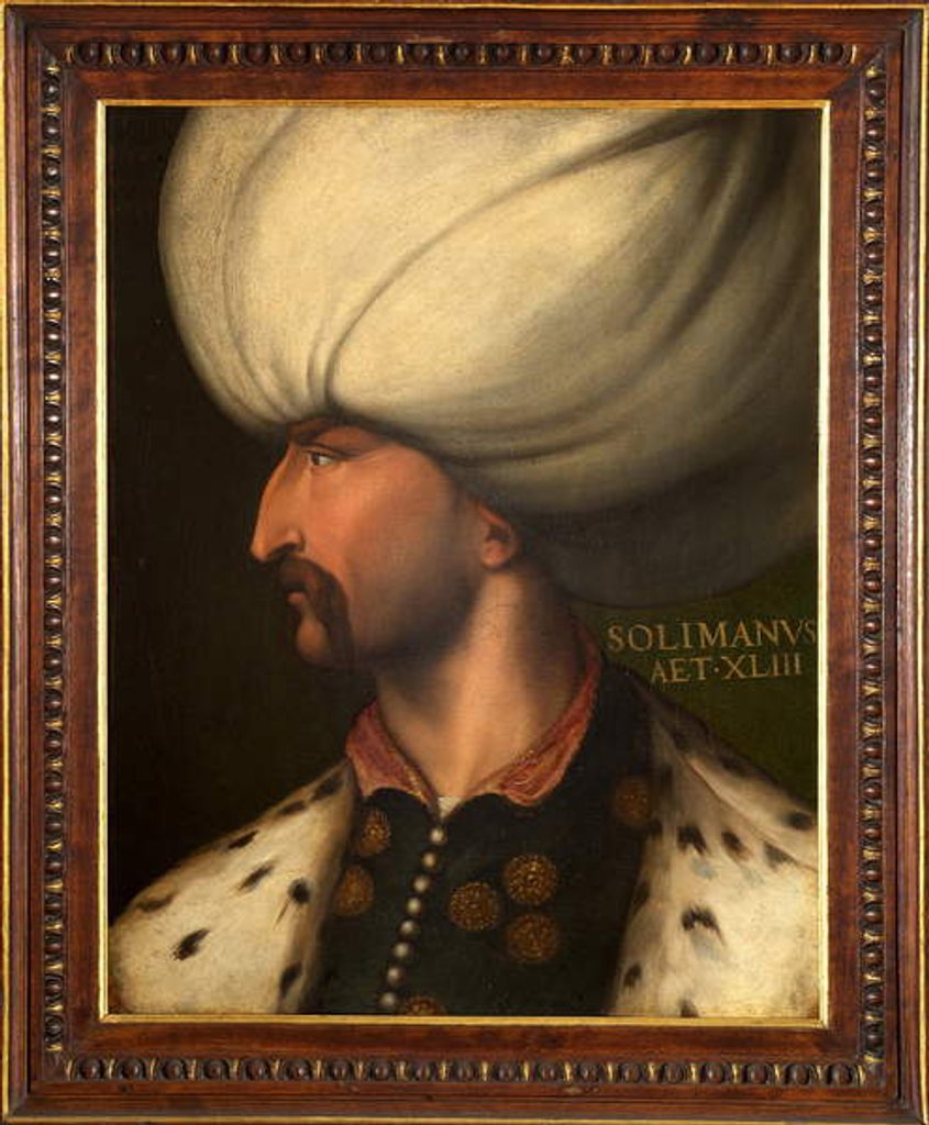 Detail of Portrait of Suleyman Ier the Magnificent, sultan Ottoman by Italian School