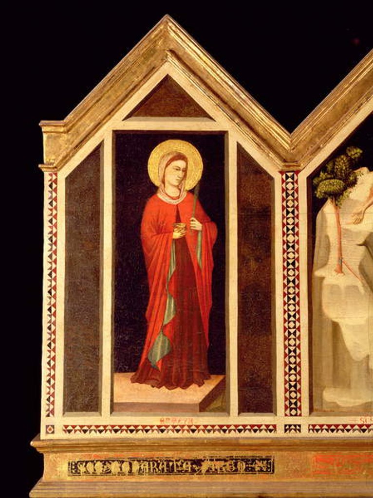 Detail of Female saint from the St. Reparata Polyptych by Giotto