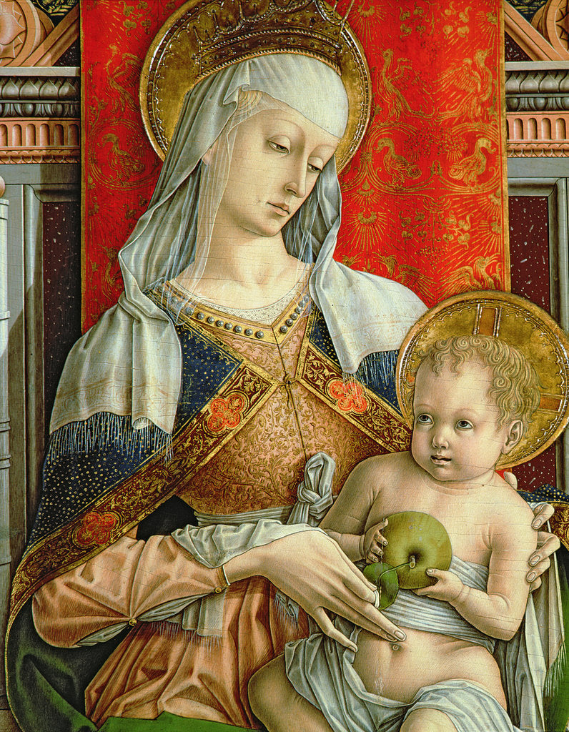 Detail of Madonna and Child by Carlo Crivelli